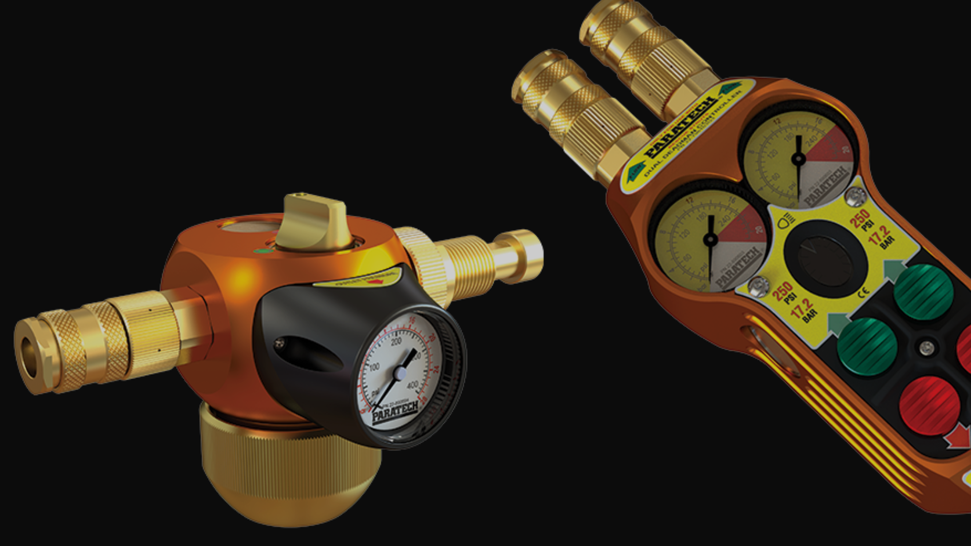 Trench pneumatic control equipment for struts